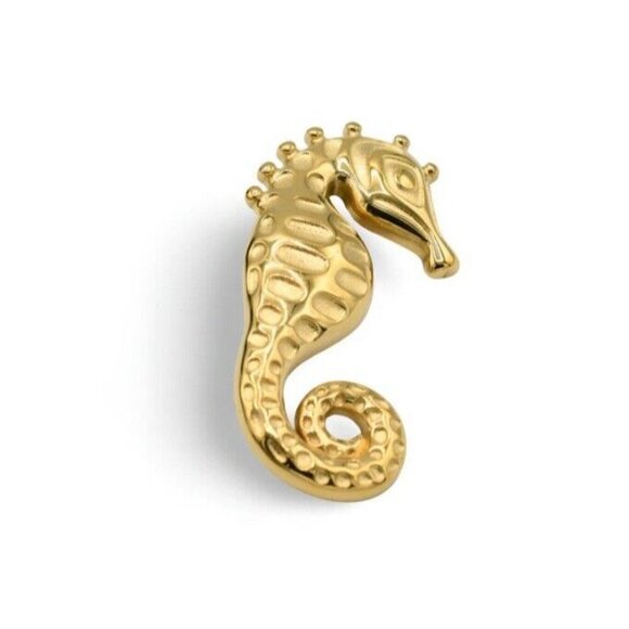 Lin Reve Stainless Steel Gold Plated 56x29mm New In Box - Picture 2 of 4